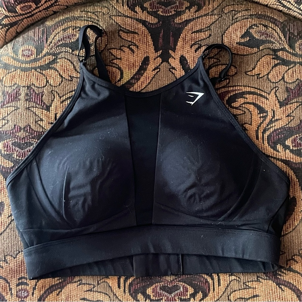 GYMSHARK MESH NECKLINE SPORTS BRA